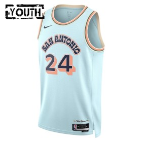 Camiseta Niños NBA San Antonio Spurs Devin Vassell 2024-25 Nike City Edition Azul Swingman